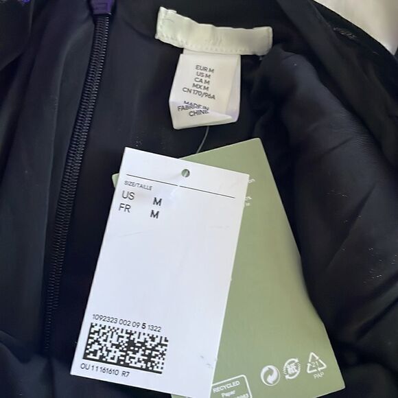 H&M black and silver Short Sequined Dress | size M | NWT - Picture 5 of 9